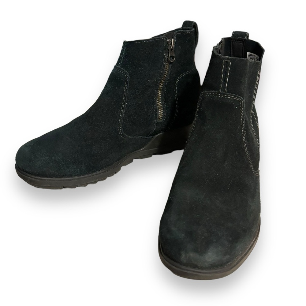 SOREL Evie Bootie — Waterproof Leather — Wedge Ankle Booties